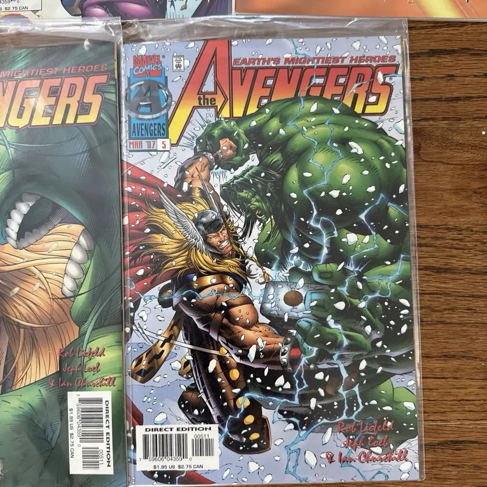The AVENGERS HEROES REBORN #1-5 +#5 #1 - Variant 1996 ROB LIEFELD
